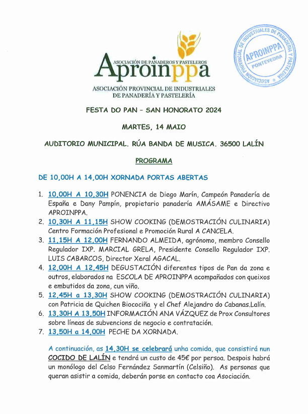 Programa Festa do Pan - SAN HONORATO 2024 (APROINPPA)